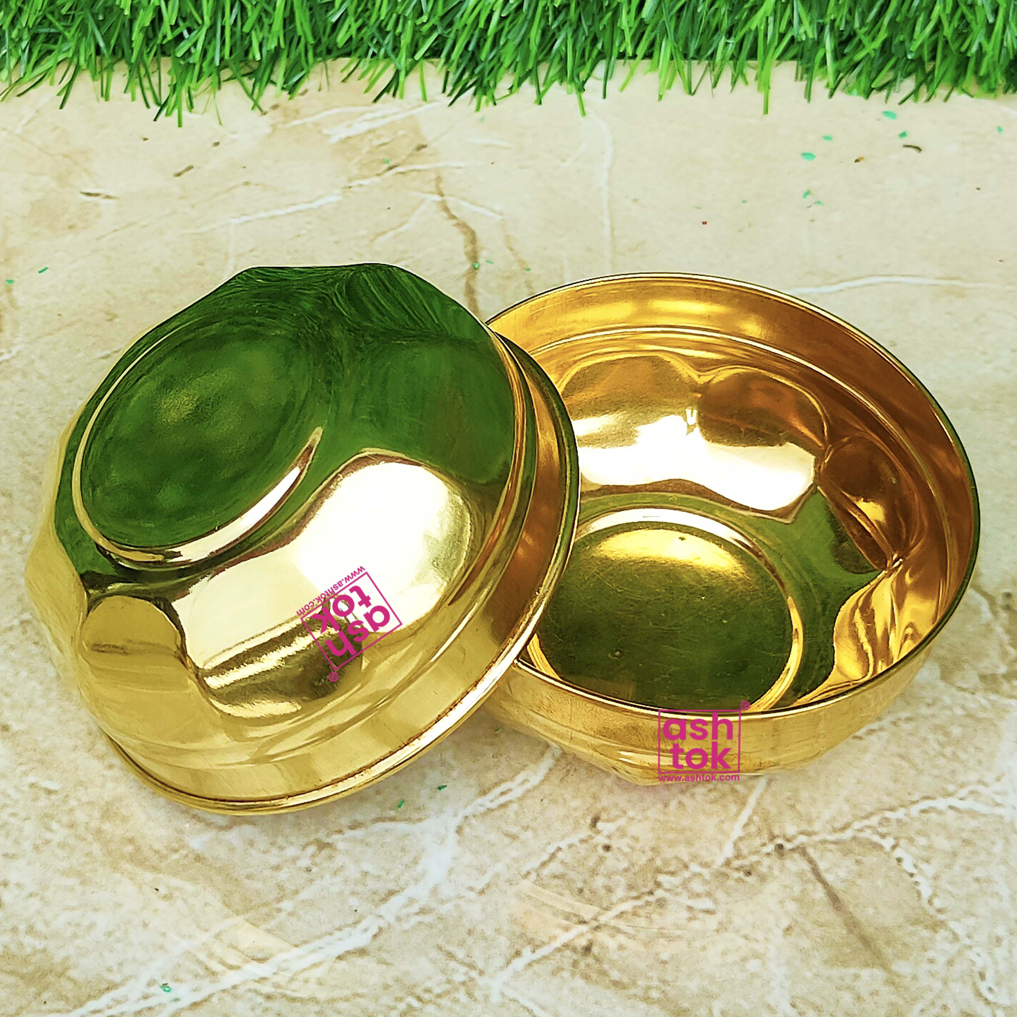 Buy Brass Bowl with Handles  Brass Gangalam at Best Price – Ashtok