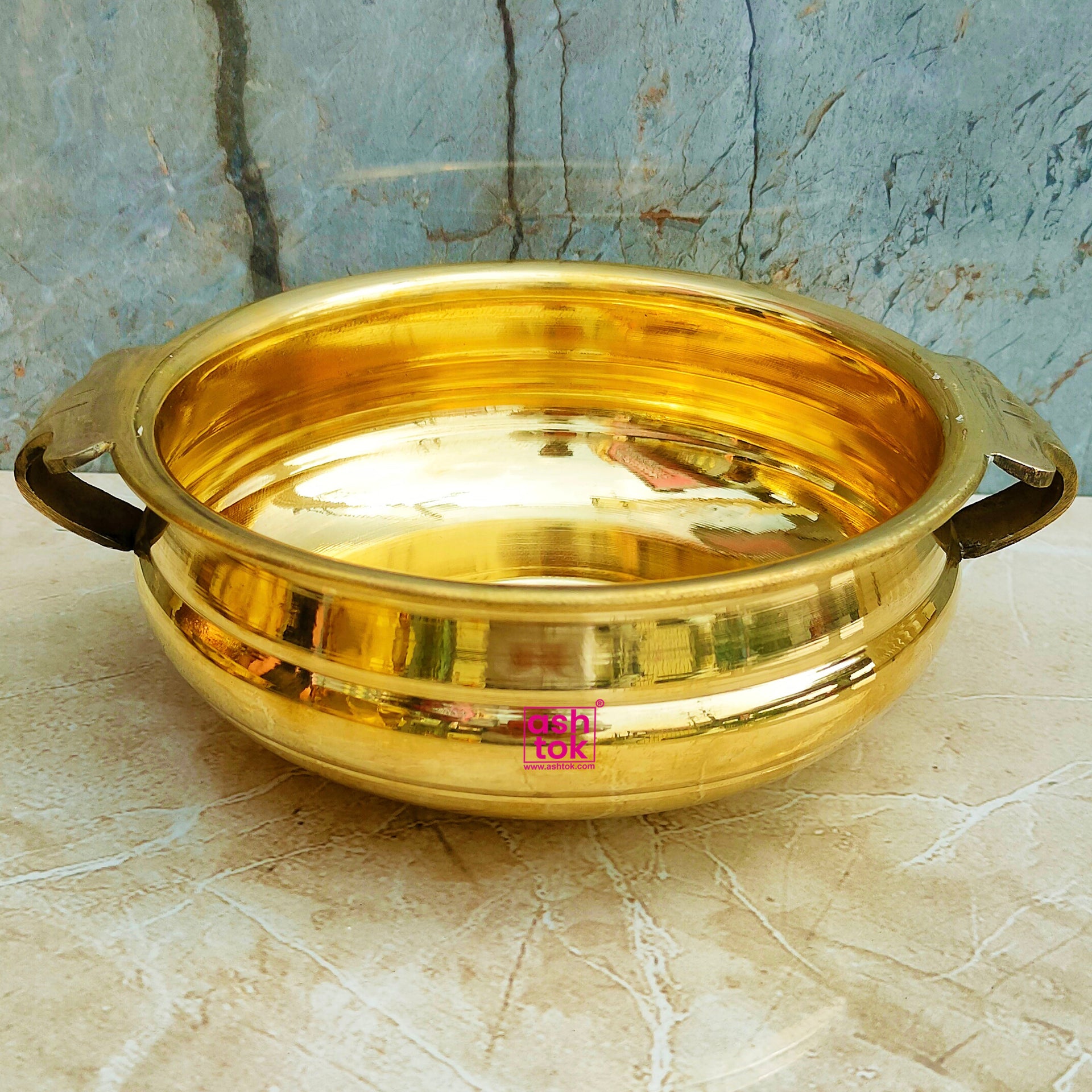 Handcrafted Brass Puja Plate, Brass Pooja Thali Plate, Mandir Plate (D –  Ashtok