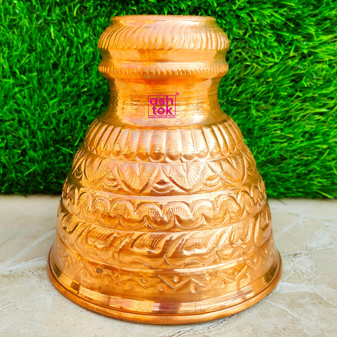 Pure Copper Chatta Koparam Copper Cap for Temple