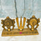 Brass Shanku Chakra Naama Stand, Antic Shanku Naamam, Decorative Showpiece