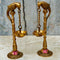 Brass Handcrafted Parrot Diya,Traditional Puja Diya, Brass Hanging Wick Oil Diya Pair, Decorative Diya (Pack of 2 Pcs)