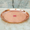 Pure Copper Plate with Shiny Finish, Copper Puja Plate (Dia 6 Inches)