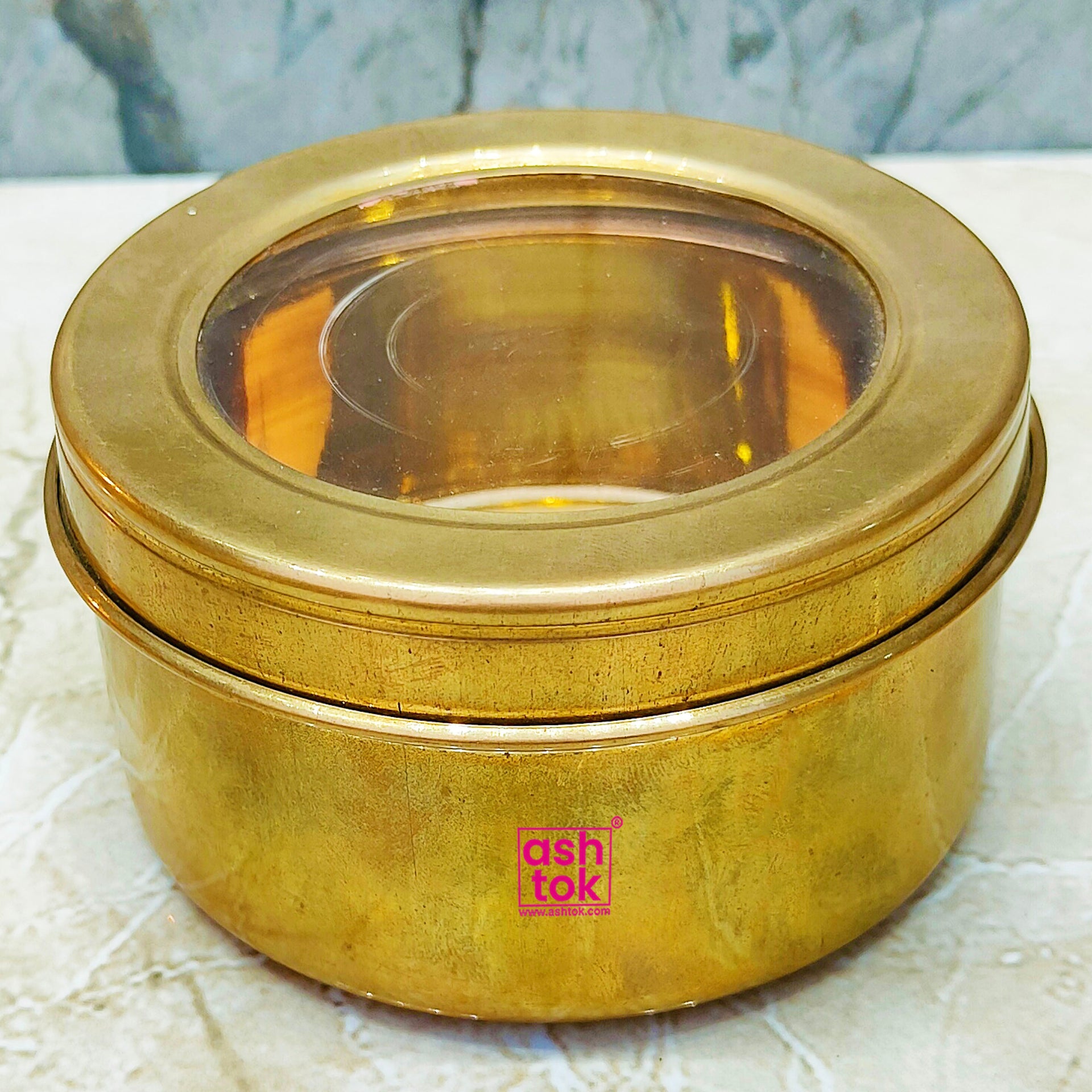 Buy Elegant Brass and Copper Gift Tray Set with 6 Bowls for Perfect Gifting  – Ashtok