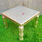 Silver Coated Wooden Chowki Stool, Puja Chowki For Rent