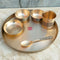 Bronze Dinner Set Etching Design, Pure Kansa Thali Set