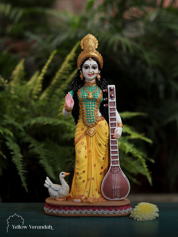 Marble Dust Sculpture - Saraswati