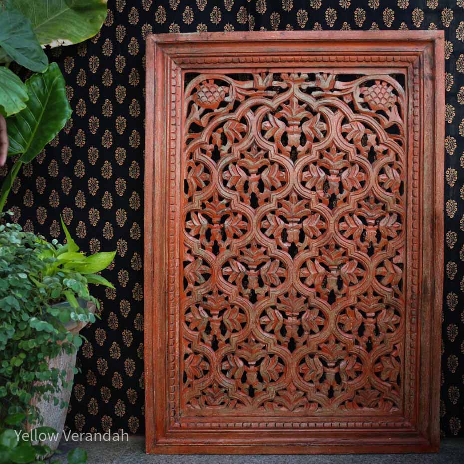 Moroccan Carving Wooden Wall Panel