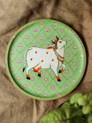 Pichwai Handpainted Wall Plate - 10"