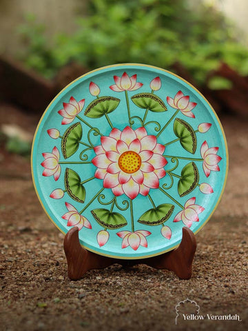 Pichwai Handpainted Wall Plate - 10"