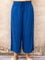 Royal Blue Slub Palazzo Pants
