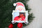 Merry Santa Magnet