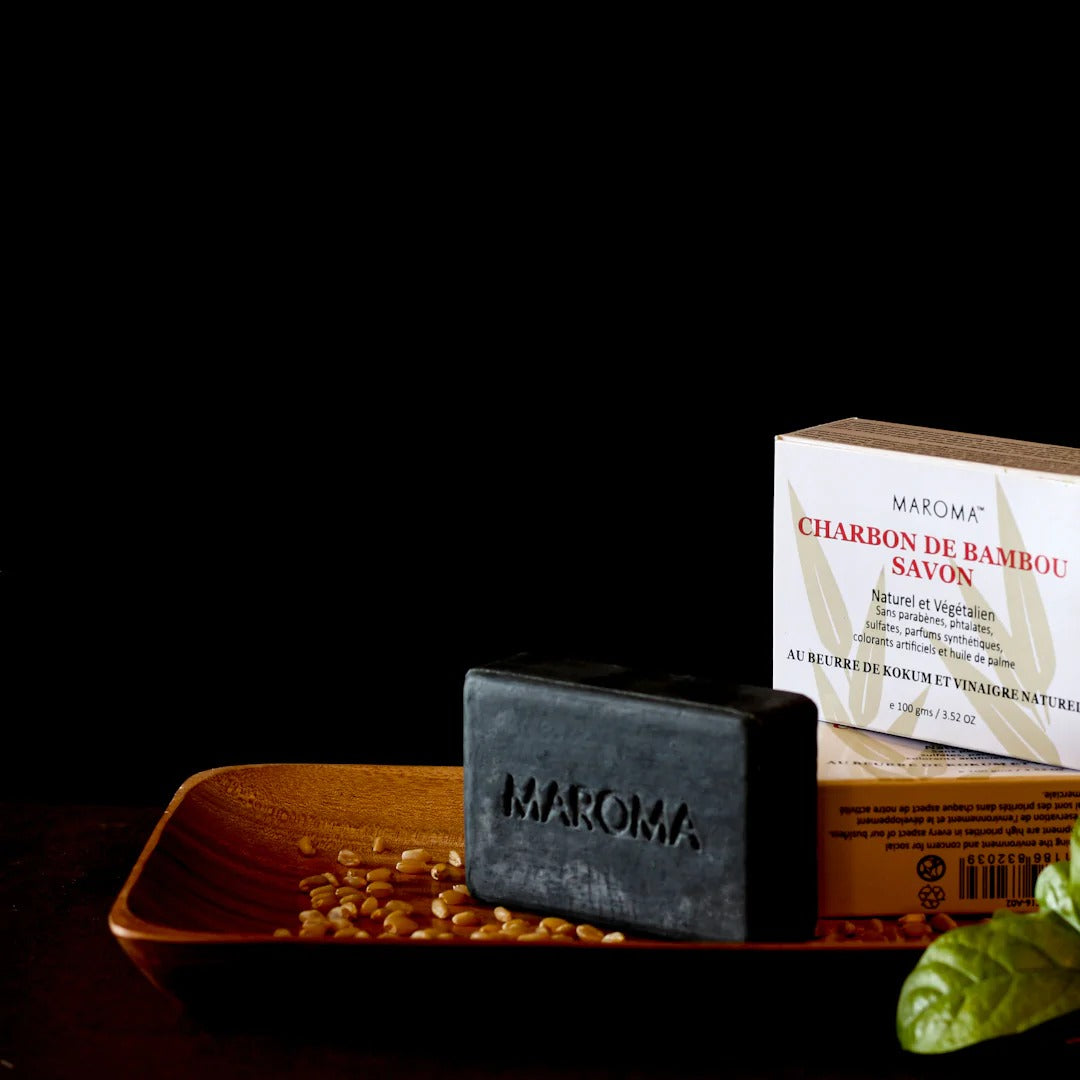 MAROMA Bamboo Charcoal - Kokum Butter Scrub Soap