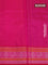 Pure kanjivaram silk saree royal blue and pink with allover thread checks & buttas and temple design thread woven border