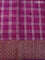 Banarasi raw silk saree purple with allover zari checked pattern and woven border