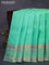 Pure kanjivaram silk saree teal green with allover zari woven buttas and zari woven border