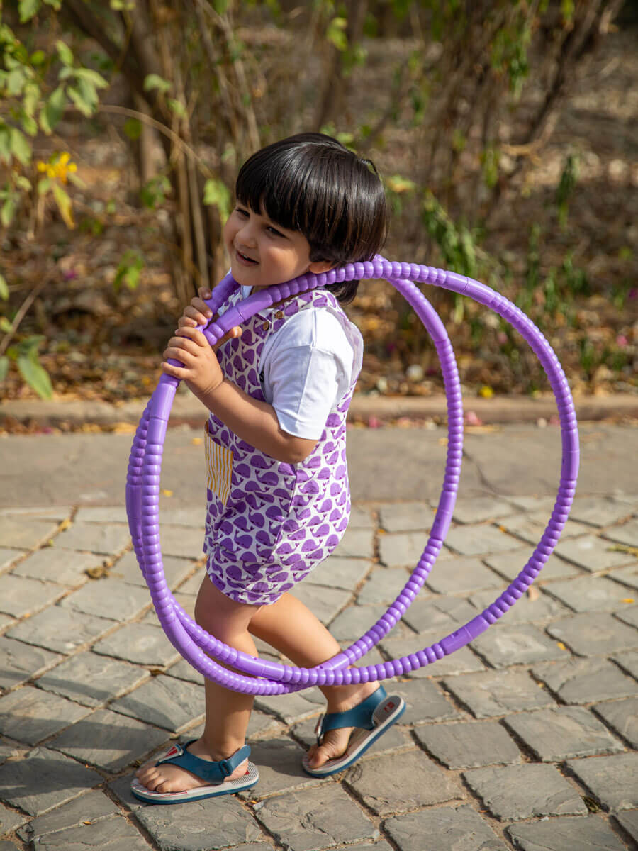 Splashy Whale Organic Cotton Dungarees