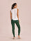 Women Solid Golf Green Ankle Length Leggings