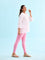 Women Solid Rose Ankle Length Leggings