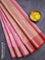 Banarasi kota saree light pink and pink with zari woven leaf buttas and zari woven border