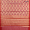 Banarasi kota saree pink shade and maroon with zari woven buttas and zari woven simple border