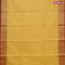 Banarasi kota saree yellow and maroon with allover zari woven buttas and floral zari woven border