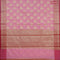 Banarasi kota saree light pink and pink with zari woven paisley buttas and zari woven border