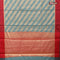 Banarasi kota saree teal blue and maroon with allover zari weaves and zari woven simple border