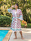 Laila Block Printed Luxury Cotton Bath Robe