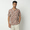 Camp Collar Half Sleeve Short Length Relaxed Fit Cuban Printed Shirt