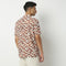 Camp Collar Half Sleeve Short Length Relaxed Fit Cuban Printed Shirt