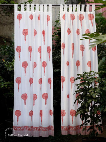 Cotton Sheer Curtains (Pair)