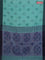 Bengal soft cotton saree teal green and blue with allover butta weaves and simple border