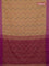 Bengal soft cotton saree violet and sandal with allover weaves and simple border