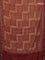 Chanderi silk cotton saree maroon with allover prints and banarasi style border