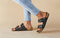 Cork Sandals : Solid Black