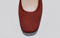 Plush Square Flats : Burgundy