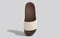 FootBed Slides for Women : Ivory Brown