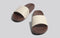 FootBed Slides for Women : Ivory Brown