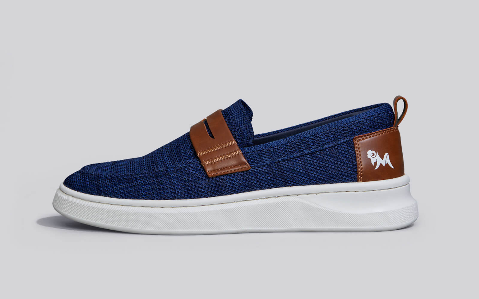 Men\'s Navy and Tan Loafers Men main image 3