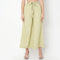 Ankle Length Flare Fit Solid Culottes
