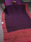 Banarasi semi georgette saree violet and pink with allover thread & zari woven buttas and woven border