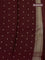 Banarasi mushru silk saree maroon with allover zari weaves and zari woven border