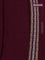 Banarasi mushru silk saree maroon with allover stripes pattern & zari buttas and satin border