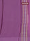Banarasi mushru silk saree mild lavender with allover stripes pattern & zari weaves and satin border