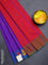 Arani semi silk saree purple and red with thread woven buttas and thread woven butta border
