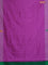 Arani semi silk saree purple shade and dual shade of green with thread woven buttas and thread woven butta border