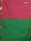 Arani semi silk saree dual shade of pink and green with thread woven buttas and thread woven butta border