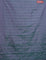 Arani semi silk saree dual shade of greenish purple with silver zari woven buttas in borderless style