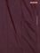 Arani semi silk saree deep maroon with copper zari woven buttas in borderless style