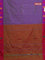 Arani semi silk saree dual shade of violet and pink with thread woven buttas and thread woven butta border